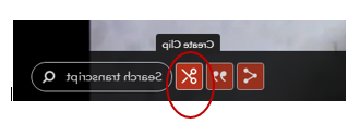 单击“剪辑”图标创建剪辑
